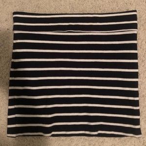 Forever 21 Black and White Striped Skirt, sz M $10
